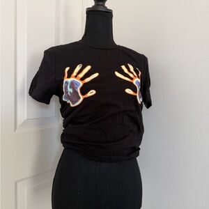 Black Graphic Women's Top